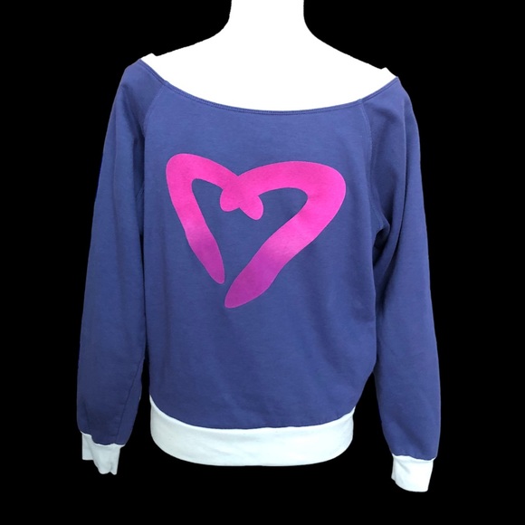 $10 SALE! I LOVE ZUMBA Sweatshirt Heart Dance Fitness Wear L Classic RARE - Picture 4 of 12